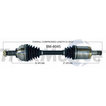 TrakMotive BM8045 CV Axle Shaft product image 1 of 3
