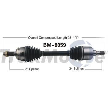 TrakMotive BM8059 CV Axle Shaft product image 1 of 3