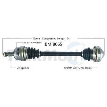 TrakMotive BM8065 CV Axle Shaft product image 1 of 3
