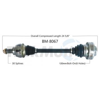 TrakMotive BM8067 CV Axle Shaft product image 1 of 3
