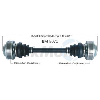 TrakMotive BM8071 CV Axle Shaft product image 1 of 3