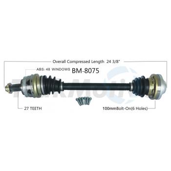 TrakMotive BM8075 - CV Axle Shaft TrakMotive BM8075 CV Axle Shaft product image 1 of 3