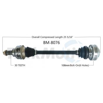 TrakMotive BM8076 CV Axle Shaft product image 1 of 3
