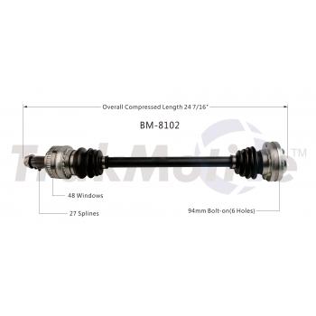 TrakMotive BM8102 CV Axle Shaft product image 1 of 3