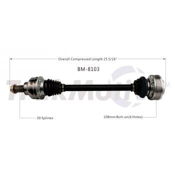 TrakMotive BM8103 - CV Axle Shaft TrakMotive BM8103 CV Axle Shaft product image 1 of 3