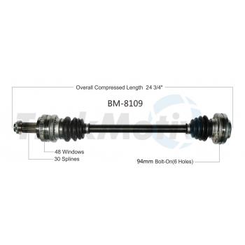 TrakMotive BM8109 CV Axle Shaft product image 1 of 3