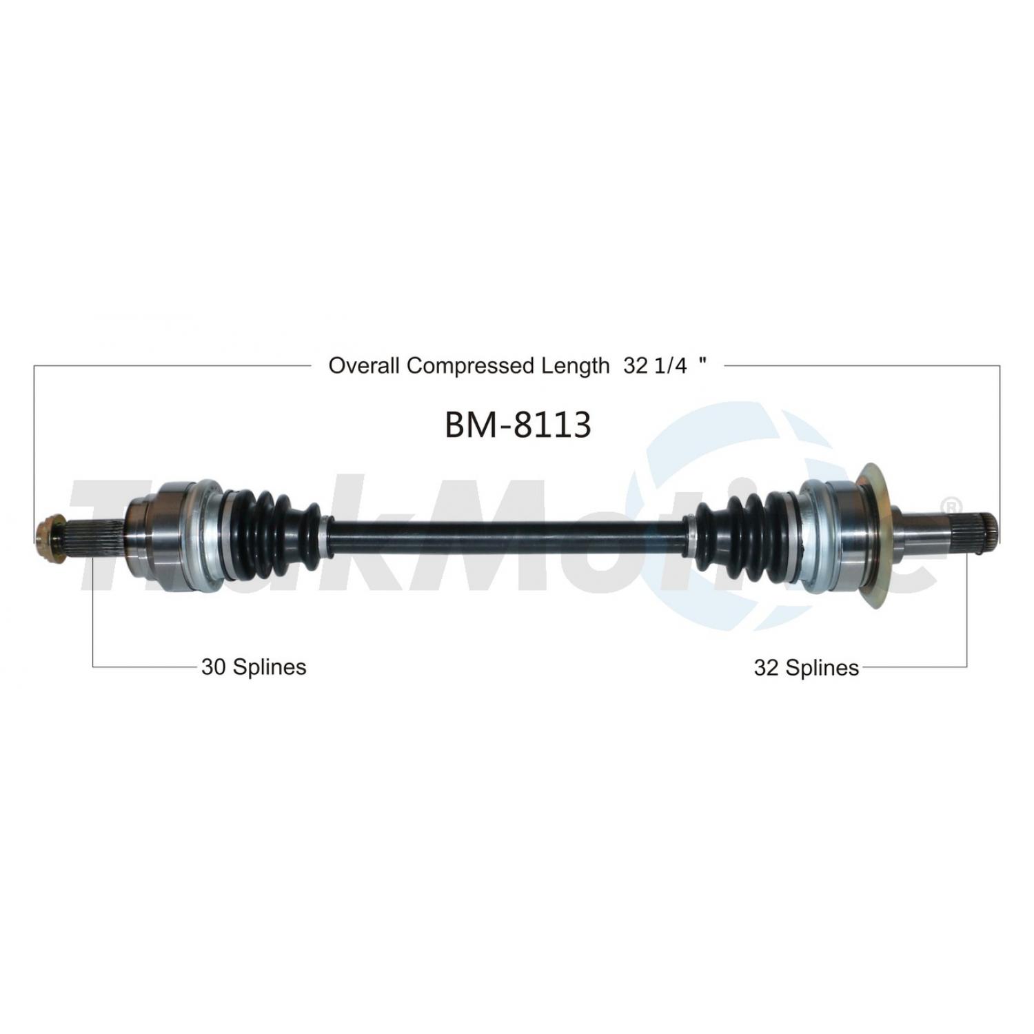 TrakMotive BM8113 - CV Axle Shaft TrakMotive BM8113 CV Axle Shaft product image 1 of 3