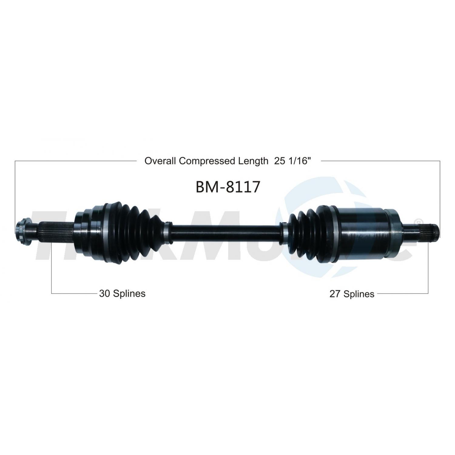 TrakMotive BM8117 - CV Axle Shaft TrakMotive BM8117 CV Axle Shaft product image 1 of 3