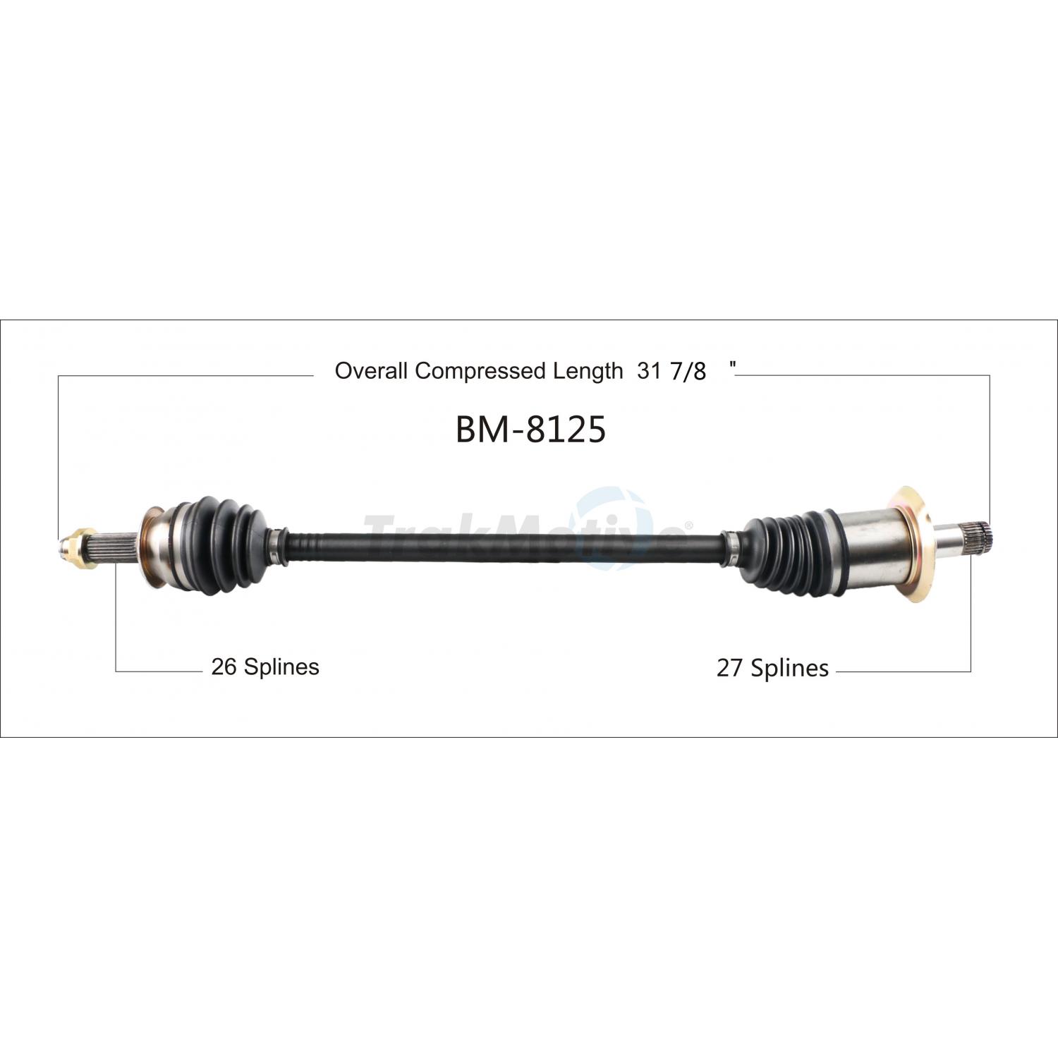 TrakMotive BM8125 - CV Axle Shaft TrakMotive BM8125 CV Axle Shaft product image 1 of 3