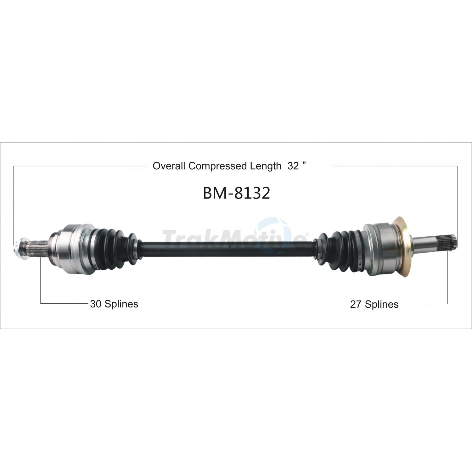 TrakMotive BM8132 CV Axle Shaft product image 1 of 3