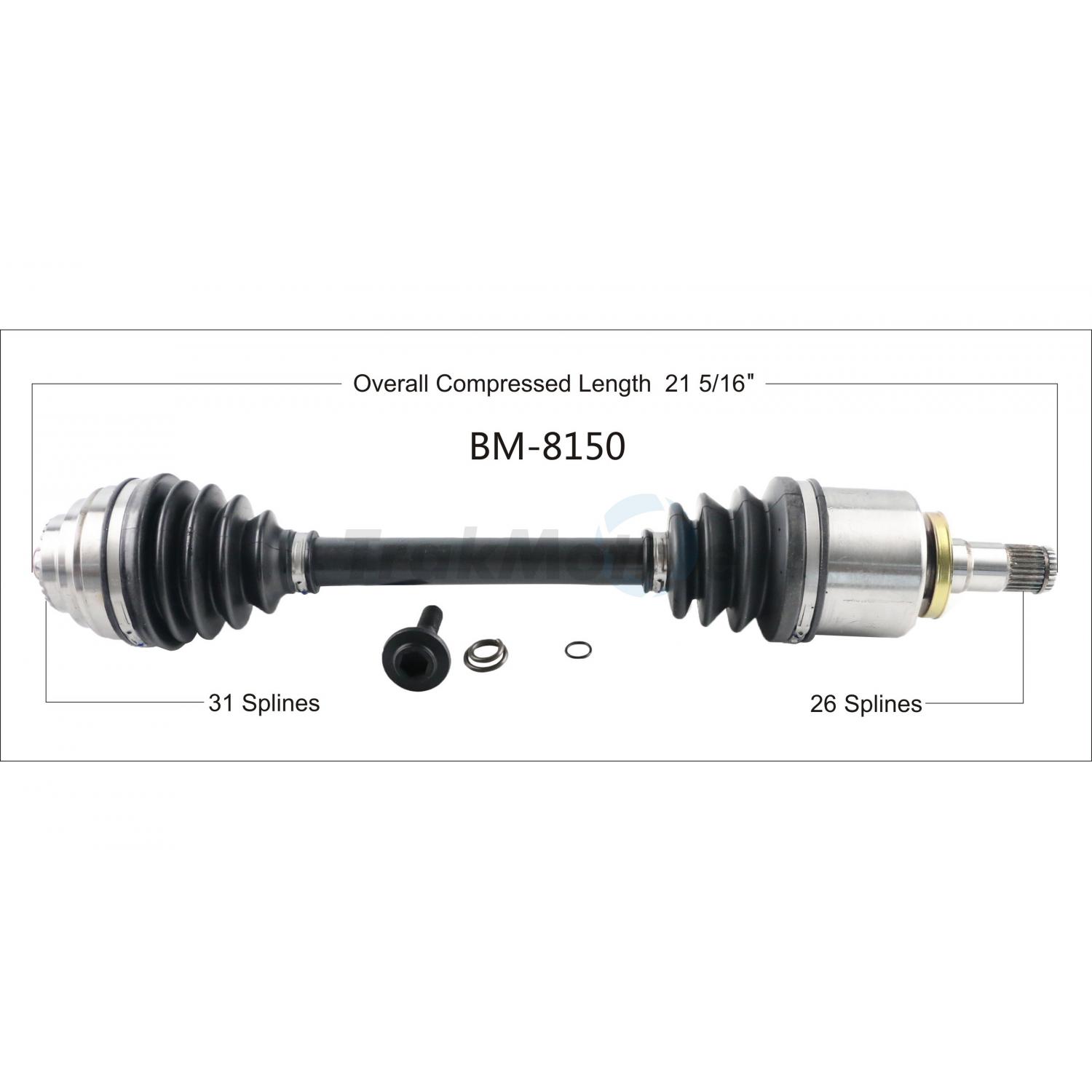 TrakMotive BM8150 CV Axle Shaft product image 1 of 3