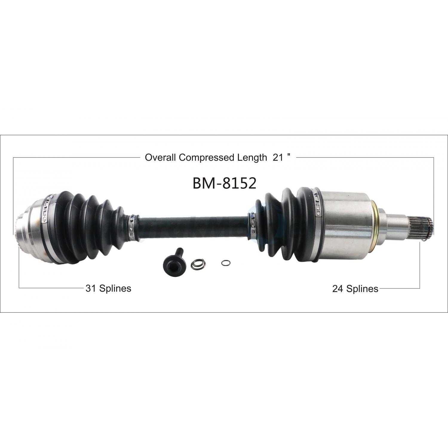 TrakMotive BM8152 - CV Axle Shaft TrakMotive BM8152 CV Axle Shaft product image 1 of 3