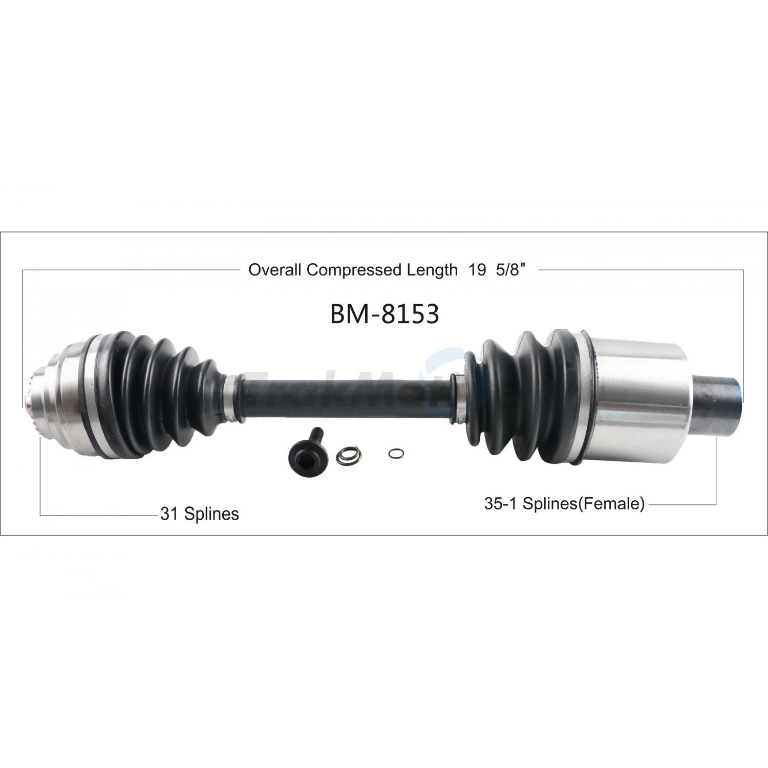 TrakMotive BM8153 - CV Axle Shaft TrakMotive BM8153 CV Axle Shaft product image 1 of 3