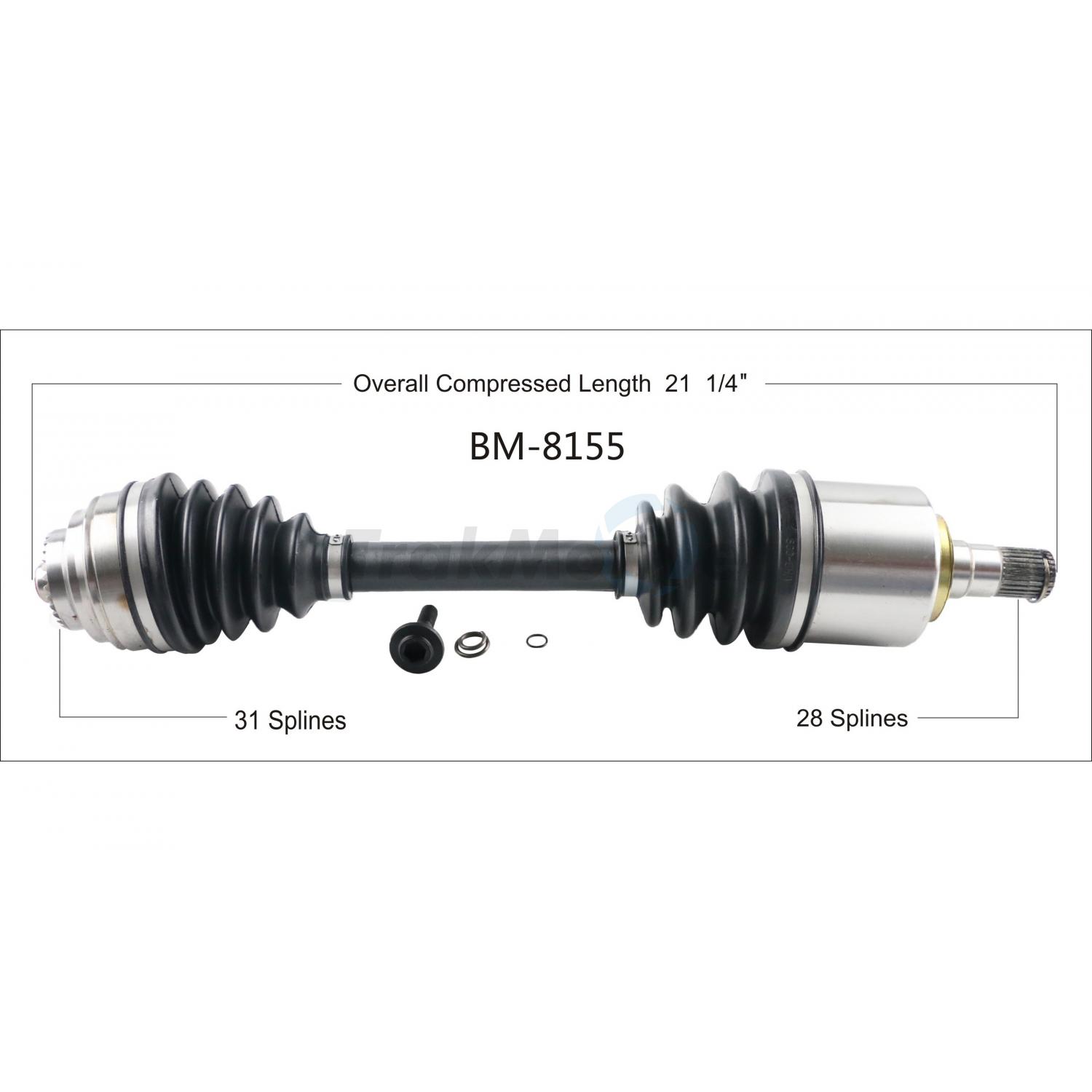 TrakMotive BM8155 - CV Axle Shaft TrakMotive BM8155 CV Axle Shaft product image 1 of 3
