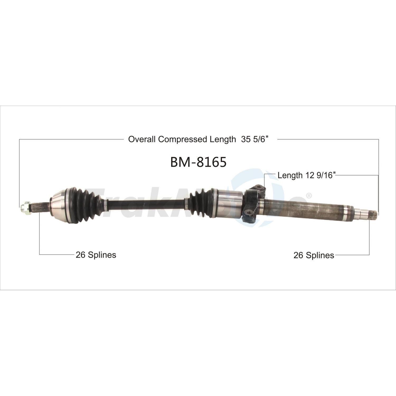 TrakMotive BM8165 - CV Axle Shaft TrakMotive BM8165 CV Axle Shaft product image 1 of 3