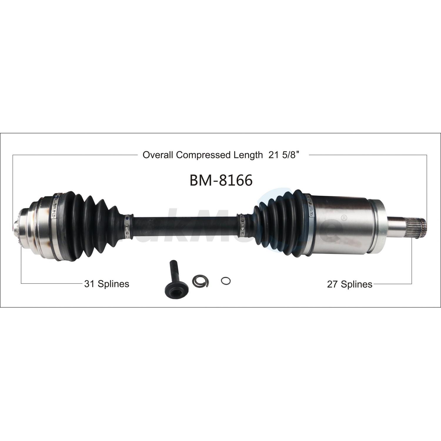 TrakMotive BM8166 - CV Axle Shaft TrakMotive BM8166 CV Axle Shaft product image 1 of 3
