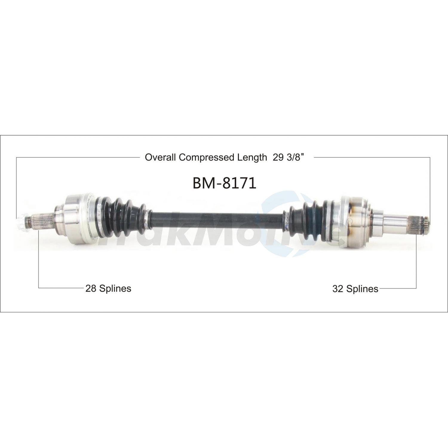TrakMotive BM8171 - CV Axle Shaft TrakMotive BM8171 CV Axle Shaft product image 1 of 3