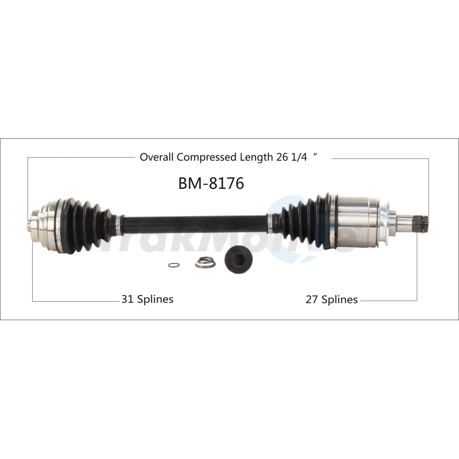 TrakMotive BM8176 - CV Axle Shaft TrakMotive BM8176 CV Axle Shaft product image 1 of 3
