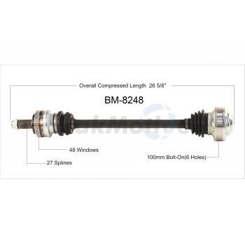 TrakMotive BM8248 - CV Axle Shaft TrakMotive BM8248 CV Axle Shaft product image 1 of 3