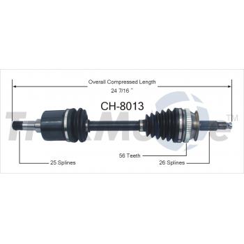 TrakMotive CH8013 CV Axle Shaft product image 1 of 3