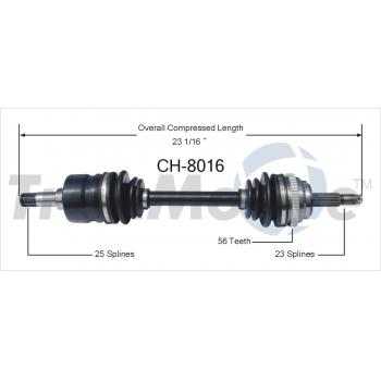 TrakMotive CH8016 CV Axle Shaft product image 1 of 3