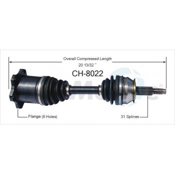 TrakMotive CH8022 - CV Axle Shaft TrakMotive CH8022 CV Axle Shaft product image 1 of 3