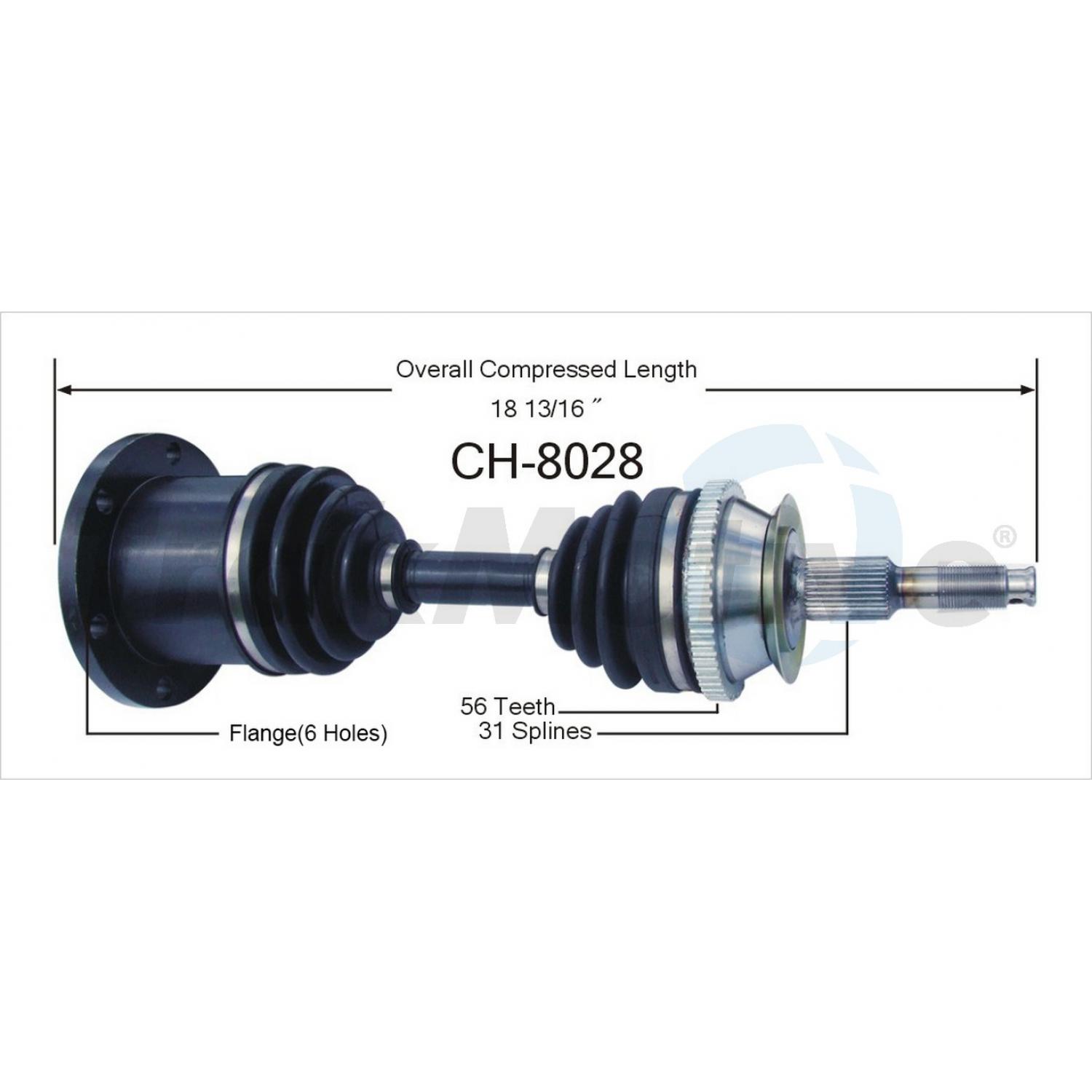 TrakMotive CH8028 - CV Axle Shaft TrakMotive CH8028 CV Axle Shaft product image 1 of 3