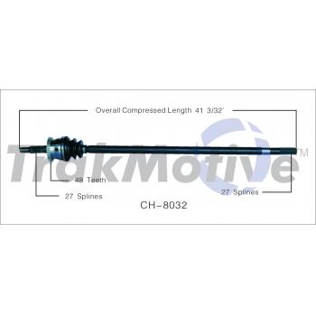 TrakMotive CH8032 CV Axle Shaft product image 1 of 3