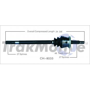 TrakMotive CH8033 - CV Axle Shaft TrakMotive CH8033 CV Axle Shaft product image 1 of 3