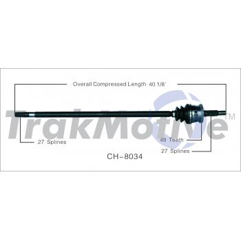 TrakMotive CH8034 CV Axle Shaft product image 1 of 3