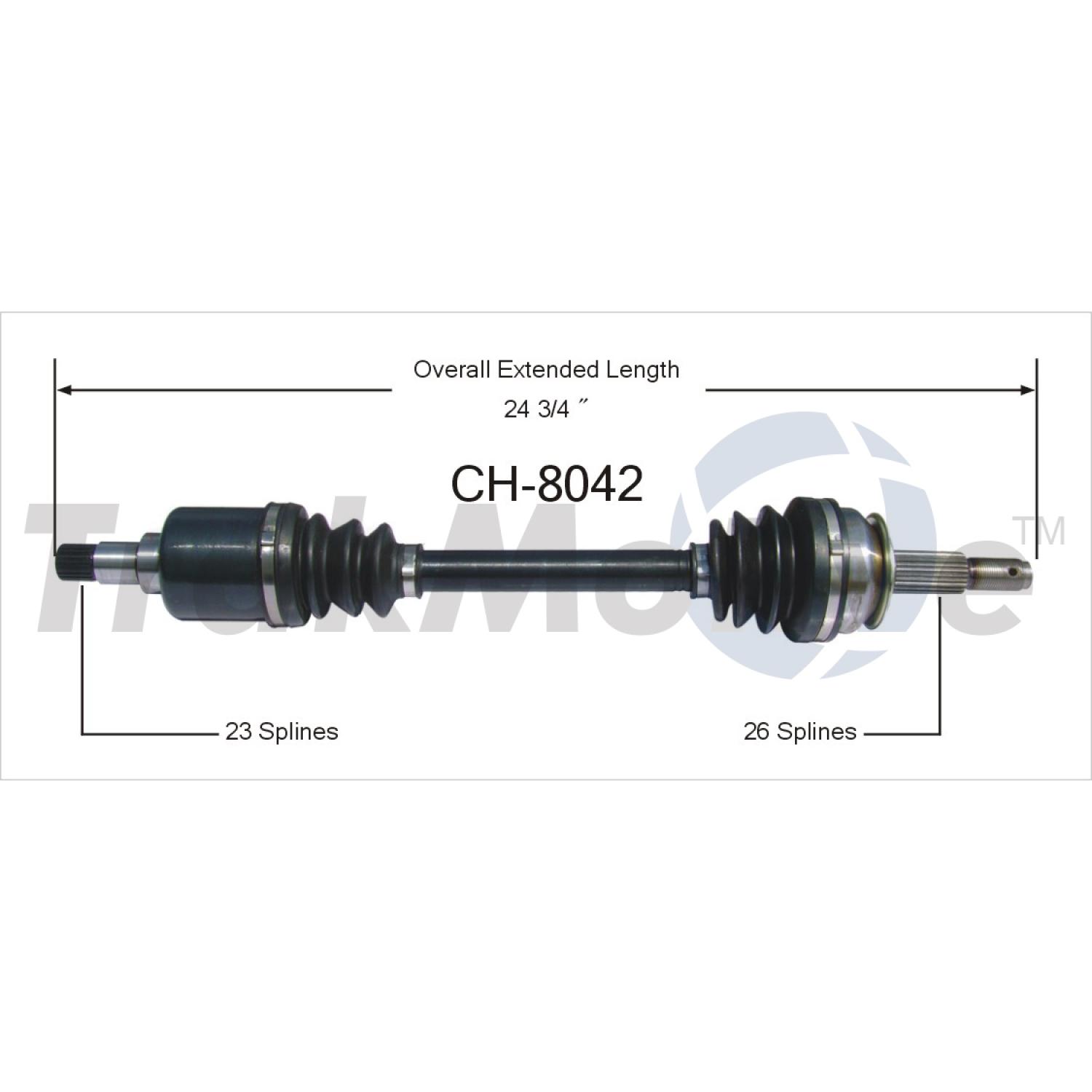 TrakMotive CH8042 CV Axle Shaft product image 1 of 3