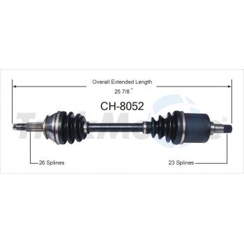 TrakMotive CH8052 CV Axle Shaft product image 1 of 3