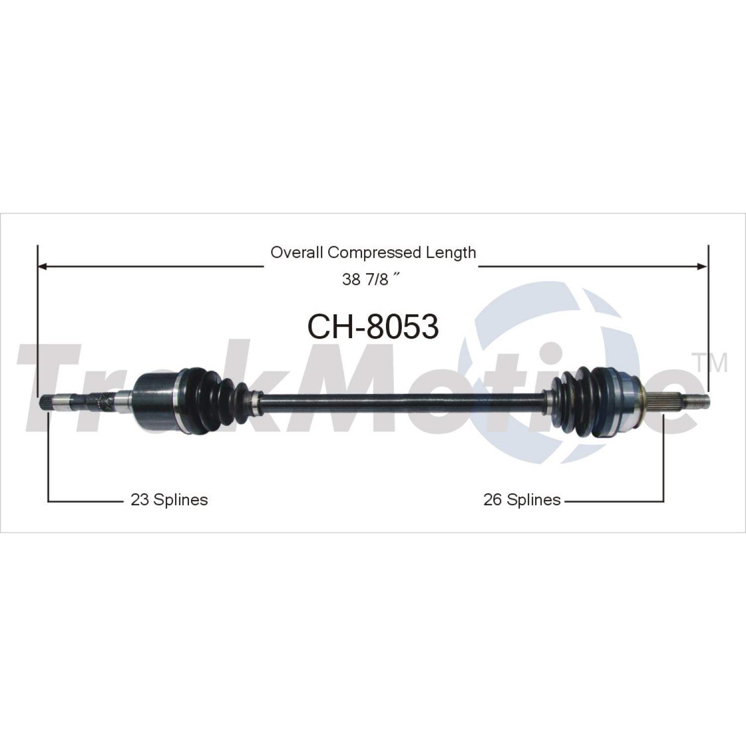 TrakMotive CH8053 - CV Axle Shaft TrakMotive CH8053 CV Axle Shaft product image 1 of 3