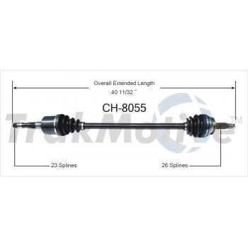 TrakMotive CH8055 CV Axle Shaft product image 1 of 3
