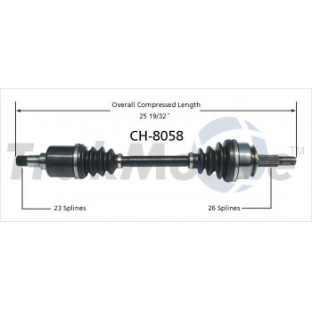 TrakMotive CH8058 CV Axle Shaft product image 1 of 3