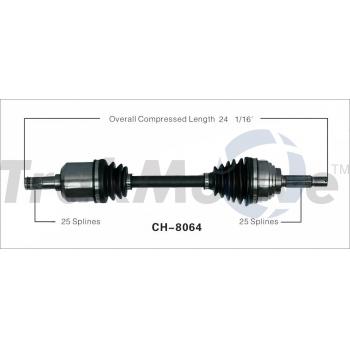 TrakMotive CH8064 - CV Axle Shaft TrakMotive CH8064 CV Axle Shaft product image 1 of 3