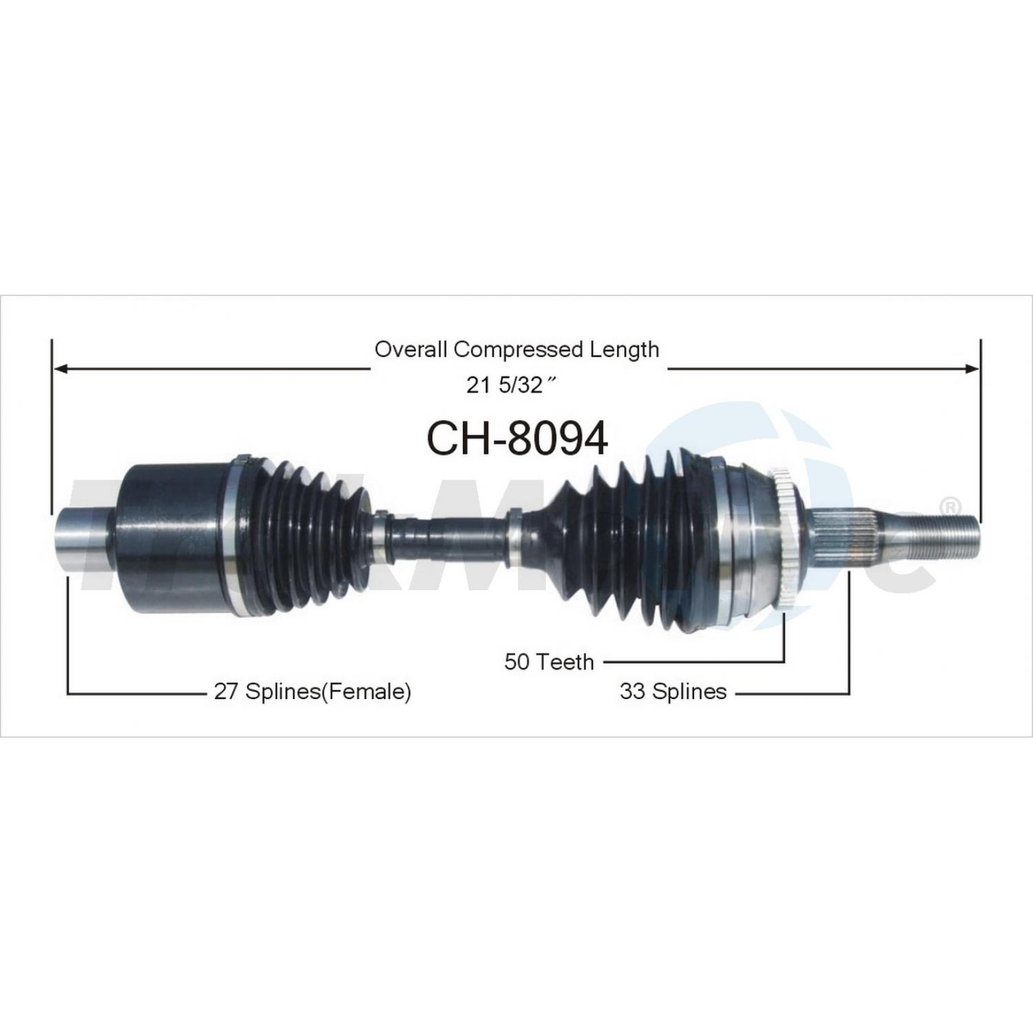 TrakMotive CH8094 - CV Axle Shaft TrakMotive CH8094 CV Axle Shaft product image 1 of 3