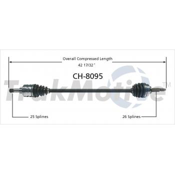 TrakMotive CH8095 - CV Axle Shaft TrakMotive CH8095 CV Axle Shaft product image 1 of 3