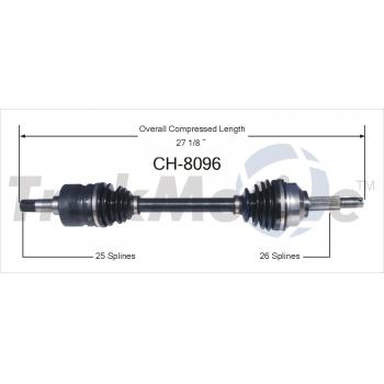 TrakMotive CH8096 - CV Axle Shaft TrakMotive CH8096 CV Axle Shaft product image 1 of 3
