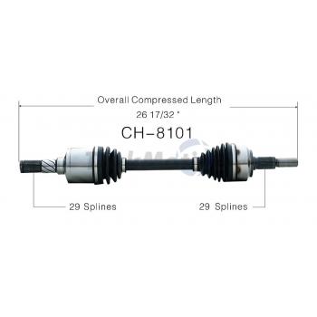 TrakMotive CH8101 - CV Axle Shaft TrakMotive CH8101 CV Axle Shaft product image 1 of 3