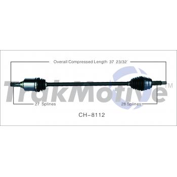 TrakMotive CH8112 - CV Axle Shaft TrakMotive CH8112 CV Axle Shaft product image 1 of 3