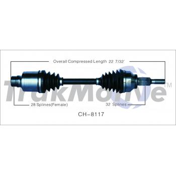 TrakMotive CH8117 CV Axle Shaft product image 1 of 3