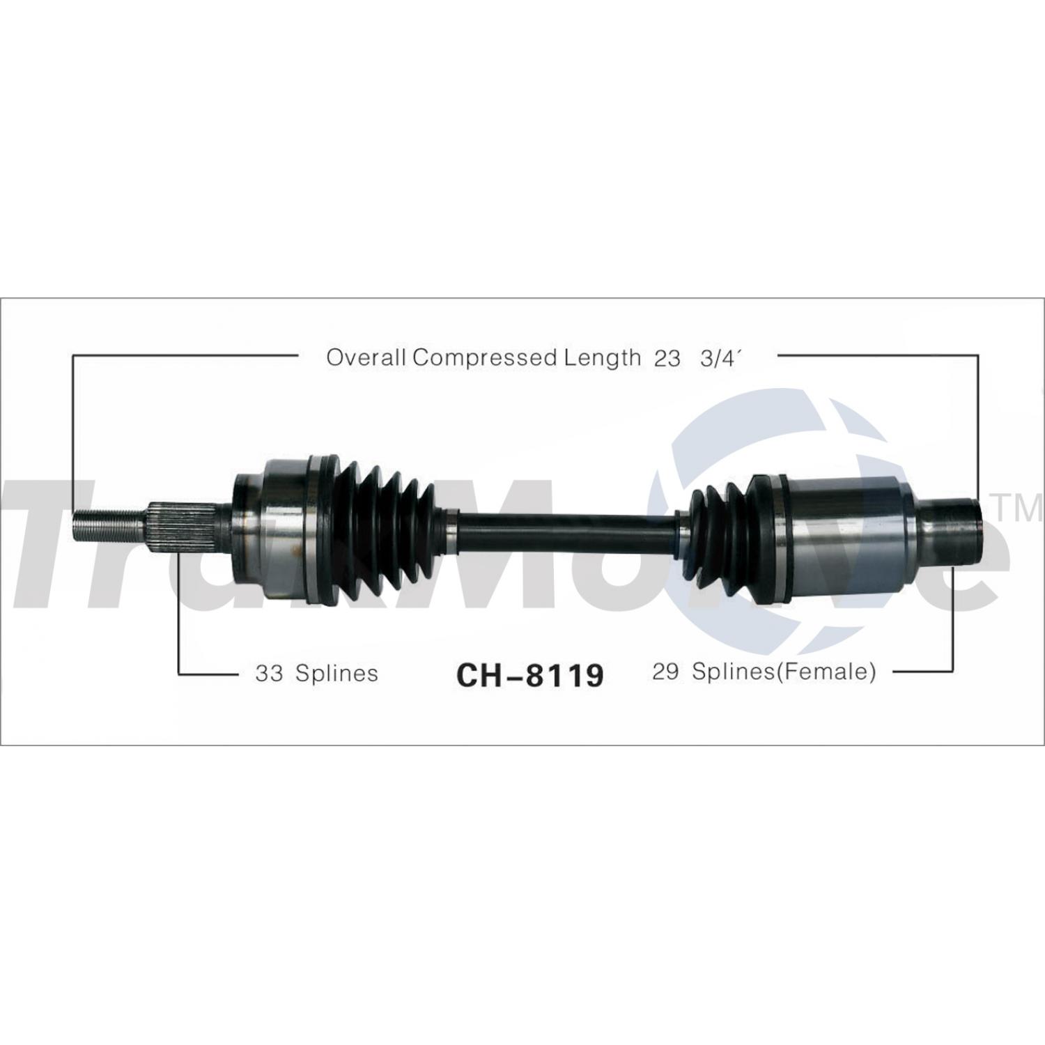TrakMotive CH8119 - CV Axle Shaft TrakMotive CH8119 CV Axle Shaft product image 1 of 3