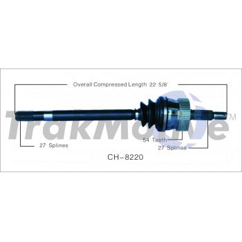 TrakMotive CH8220 - CV Axle Shaft TrakMotive CH8220 CV Axle Shaft product image 1 of 3