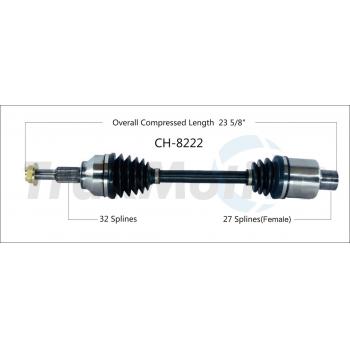 TrakMotive CH8222 - CV Axle Shaft TrakMotive CH8222 CV Axle Shaft product image 1 of 3