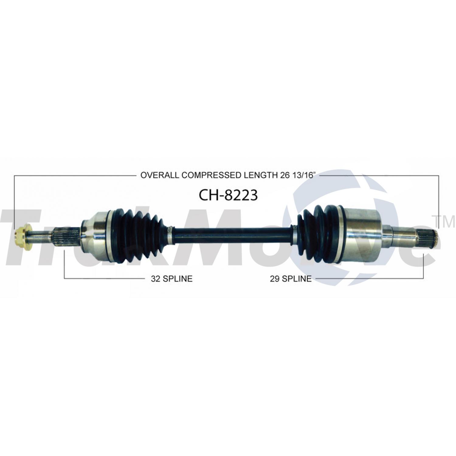 TrakMotive CH8223 - CV Axle Shaft TrakMotive CH8223 CV Axle Shaft product image 1 of 3