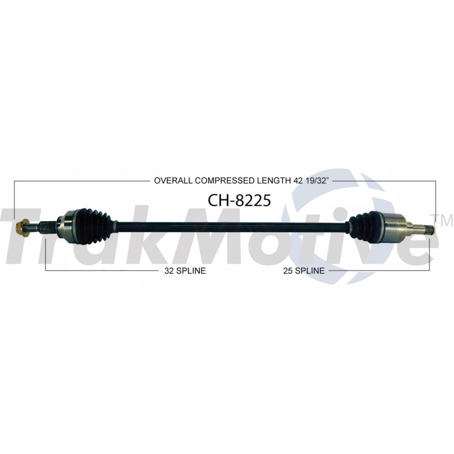 TrakMotive CH8225 - CV Axle Shaft TrakMotive CH8225 CV Axle Shaft product image 1 of 3