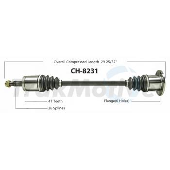 TrakMotive CH8231 CV Axle Shaft product image 1 of 3