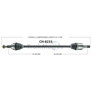 TrakMotive CH8233 - CV Axle Shaft TrakMotive CH8233 CV Axle Shaft product image 1 of 3