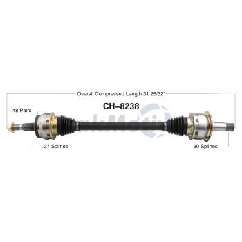 TrakMotive CH8238 CV Axle Shaft product image 1 of 3